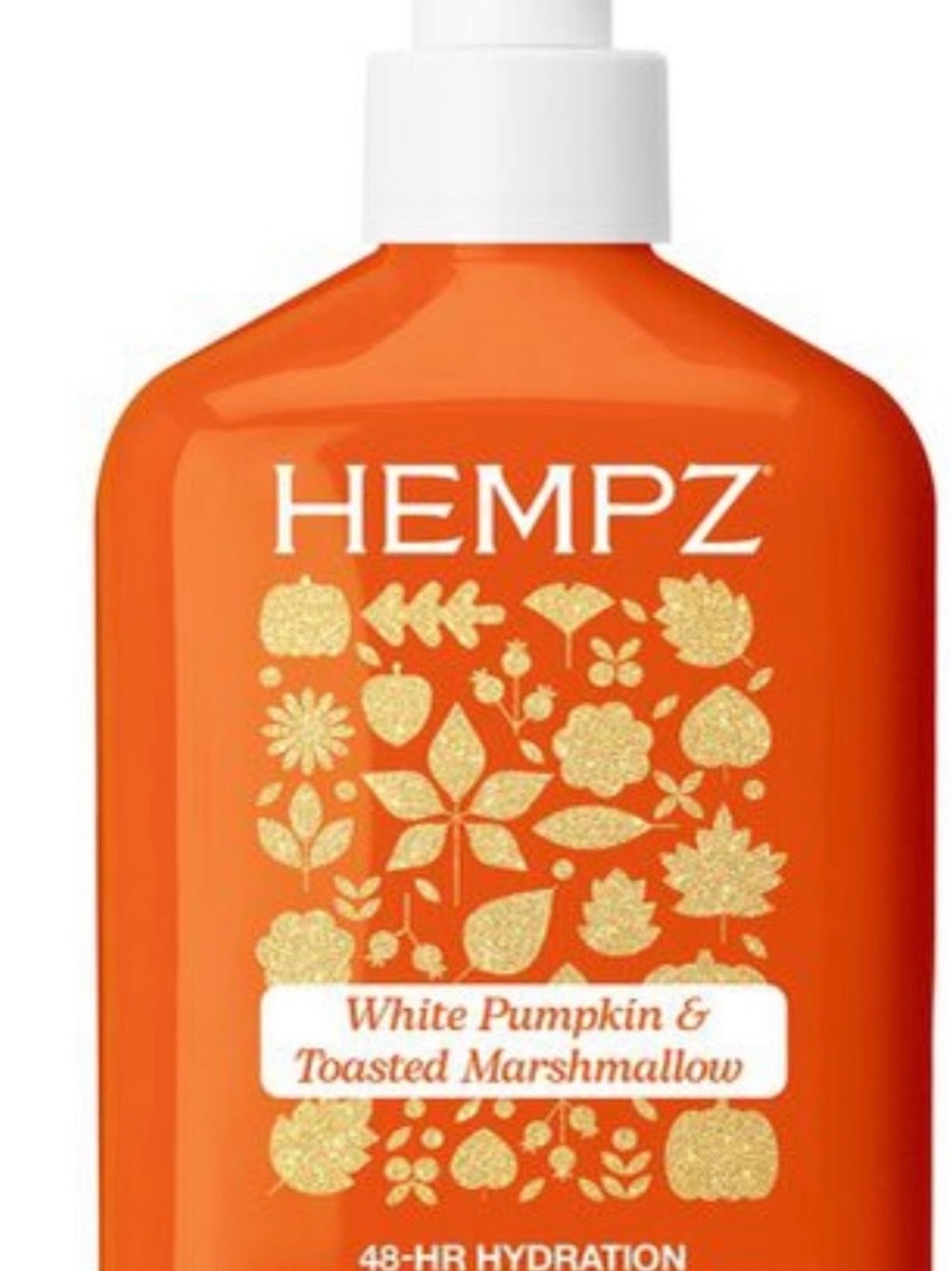 Hempz Orange Body Lotion with Gold Accents